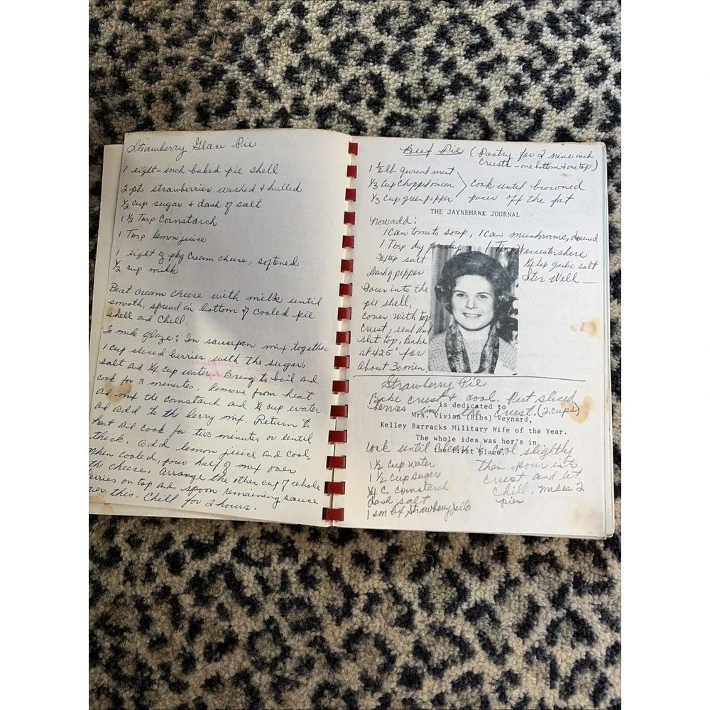 Jaynehawk Journal vtg cookbook 1972 VII Corps Wives Kelley Barracks Germany‎